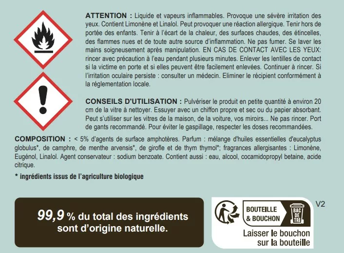 Etiquette vitres thym
