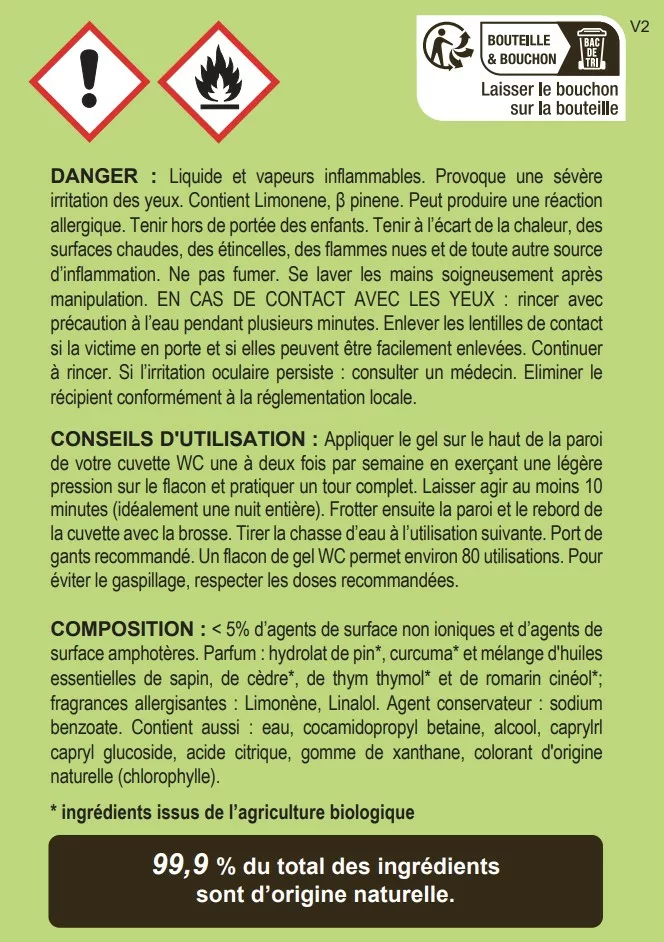 Etiquette wc foret